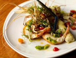 Steamed Santa Barbara Blue Prawn