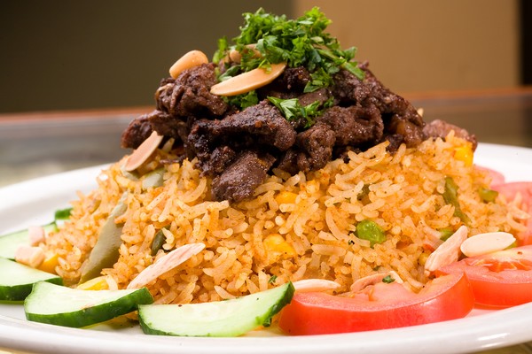 Lamb Bryani with Roasted Nuts
